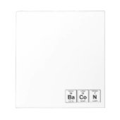 BaCoN Periodieke Tabel Notitieblok (Voorkant)