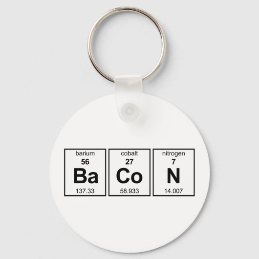 BaCoN Periodieke Tabel Sleutelhanger (Voorkant)