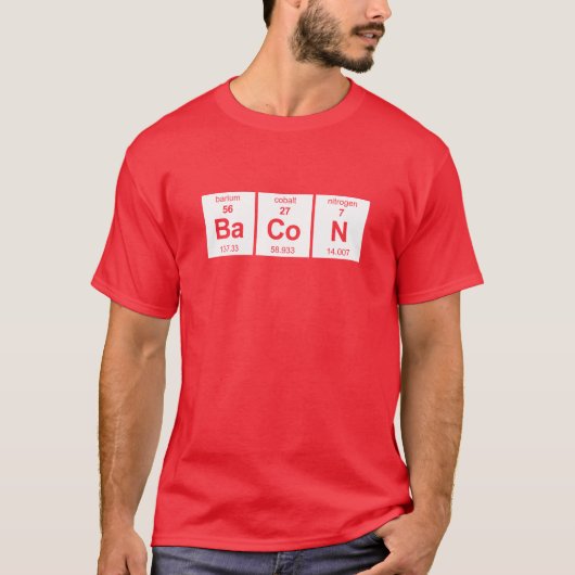 BaCoN Periodieke Tabel T-shirt (Voorkant)