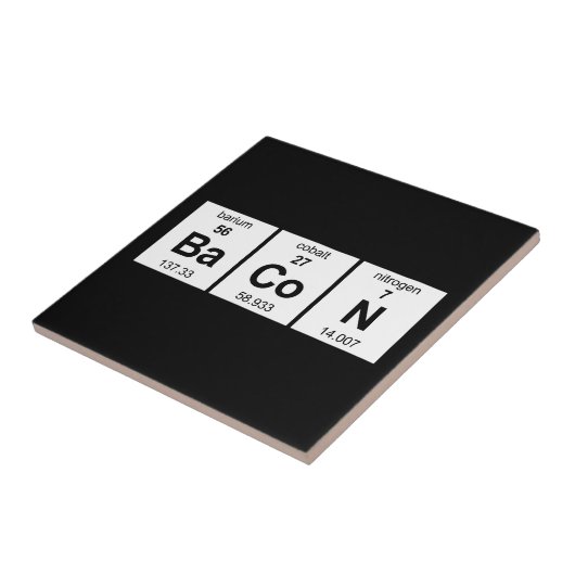 BaCoN Periodieke Tabel Tegeltje (Zijkant)