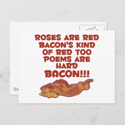 Bacon Poem Briefkaart (Voorkant / Achterkant)