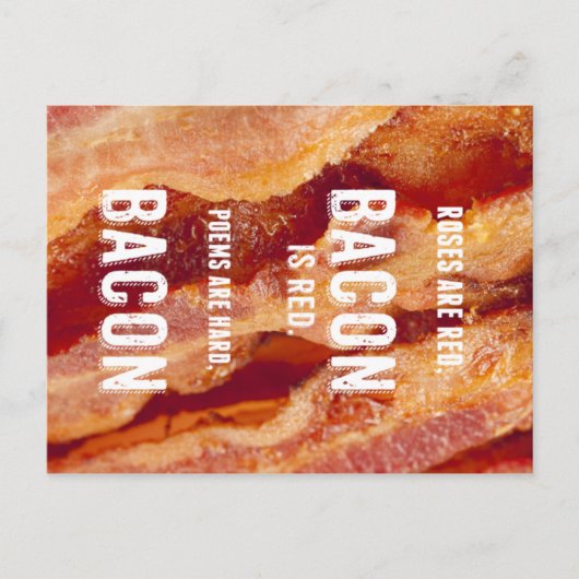 Bacon Poem Briefkaart (Voorkant)