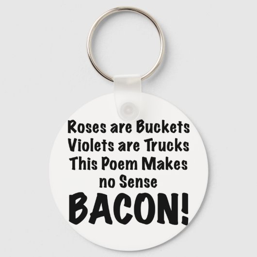 Bacon Poem Sleutelhanger (Voorkant)