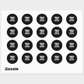 Bacon Pork Lover Barbecue Pig, vers Ronde Sticker (Vel)