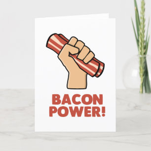 Bacon Power Bedankkaart