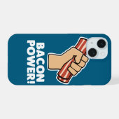 Bacon Power iPhone 15 Case (Achterkant horizontaal)