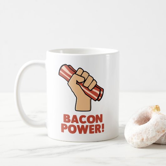 Bacon Power Koffiemok (Met donut)