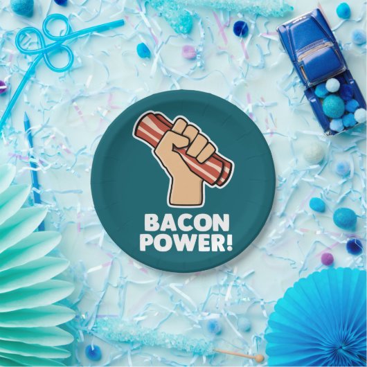Bacon Power Papieren Bordje (Feest)