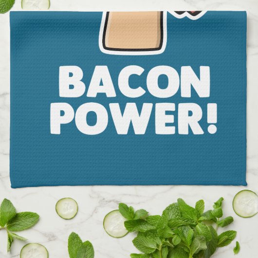 Bacon Power Theedoek (Gevouwen)