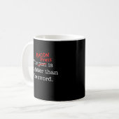 Bacon Press is Migthier dan het Zwaard Koffiemok (Voorkant links)