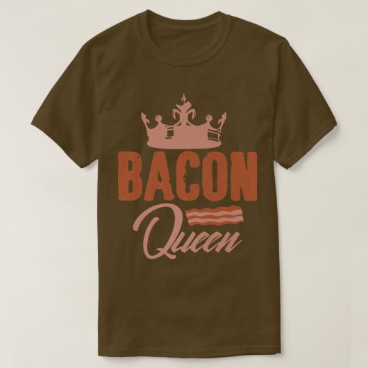 Bacon Queen Girl Meat Pork Premium T-shirt (Design voorkant)