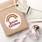 Bacon Rainbow Ronde Sticker (Geschenken)