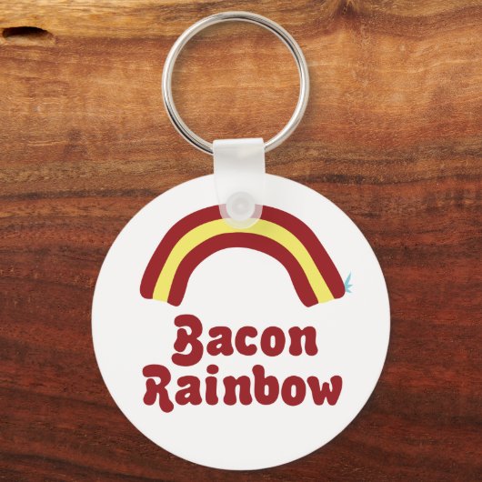 Bacon Rainbow Sleutelhanger (Voorkant)