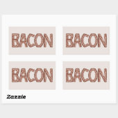 Bacon Rechthoekige Sticker (Vel)