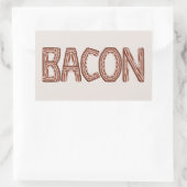 Bacon Rechthoekige Sticker (Tas)