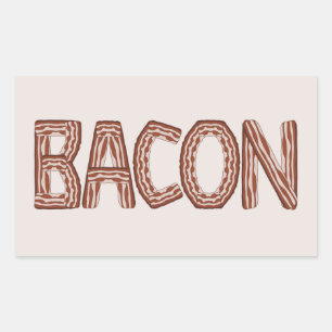 Bacon Rechthoekige Sticker