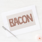 Bacon Rechthoekige Sticker (Envelop)