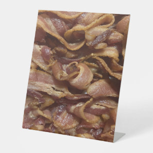 Bacon Reclamebord Met Voetstuk