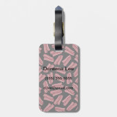 Bacon Reepjes Patroon Bagagelabel (Achterkant verticaal)