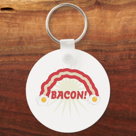 Bacon-regenboog Sleutelhanger (Voorkant)