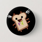 bacon sammich ronde button 5,7 cm (Voorkant)