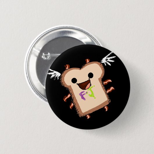 bacon sammich ronde button 5,7 cm (Voorkant /achterkant)