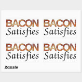 Bacon Satisfies Rechthoekige Sticker (Vel)
