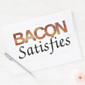 Bacon Satisfies Rechthoekige Sticker (Envelop)