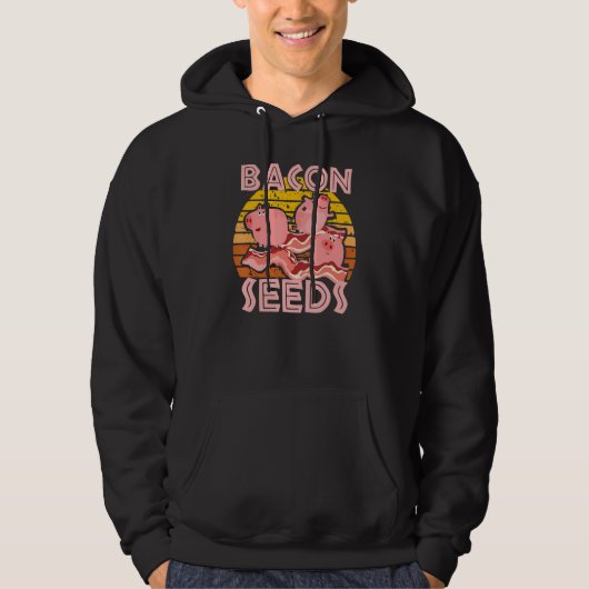 Bacon Seeds, Cute Pig For Men Women, Farm Animals Hoodie (Voorkant)
