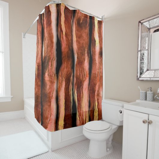 Bacon Shower Curtain Douchegordijn (In situ)