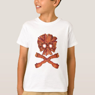 Bacon Skull en Crossbones T-shirt