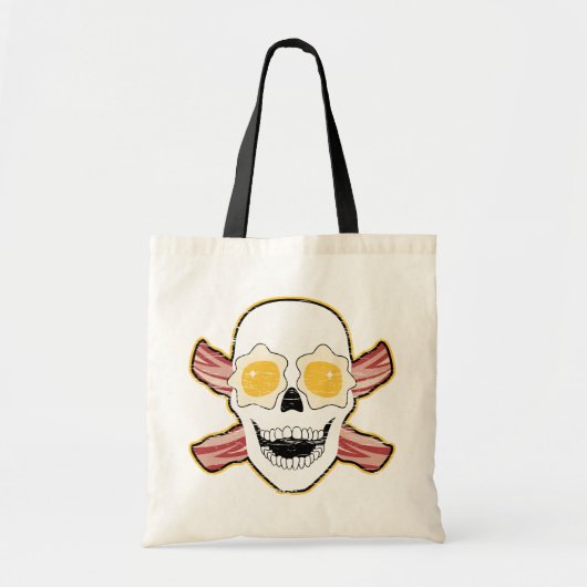 Bacon Skull Tote Bag (Voorkant)