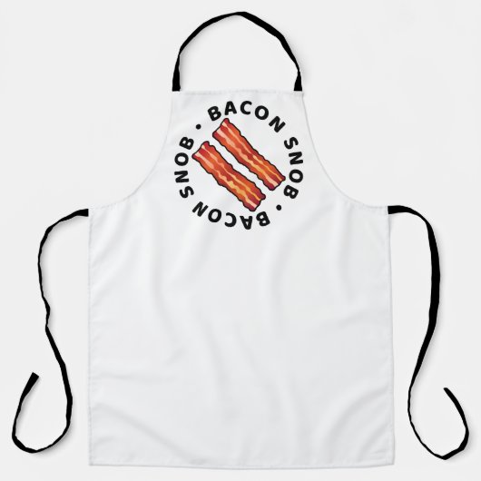 Bacon Snob Business Schort white (Voorkant)