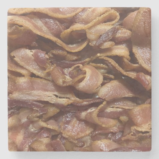 Bacon Stenen Onderzetter (Voorkant)