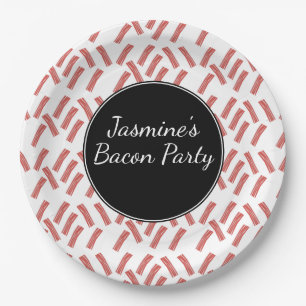 Bacon Strip Birthday Party any Age Papieren Bordje