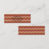 Bacon Strip Humoristisch Ontbijt Diner Restaurant Mini Visitekaartje (Voorkant / Achterkant)