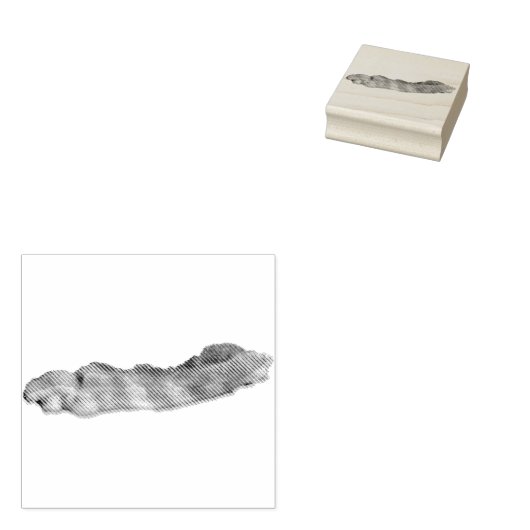 Bacon Strip Rubberstempel (Gestempeld)