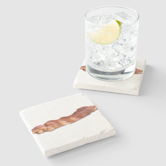 Bacon Strip Stenen Onderzetter (Zijkant)