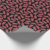 Bacon Strips Patroon Cadeaupapier (Hoek)