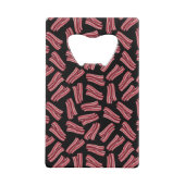 Bacon Strips Patroon Creditkaart Flessenopener (Achterkant)