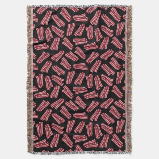 Bacon Strips Patroon Deken (Voorkant Verticaal)