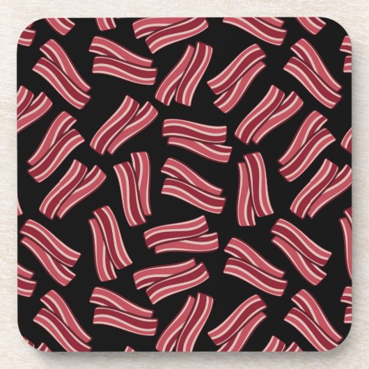 Bacon Strips Patroon Drankjes Onderzetter (Voorkant)