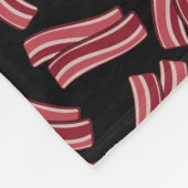 Bacon Strips Patroon Fleece Deken (Hoek)