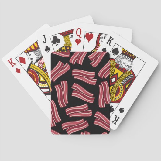 Bacon Strips Patroon Pokerkaarten (Achterkant)