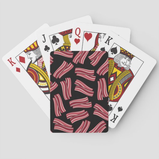 Bacon Strips Patroon Pokerkaarten (Achterkant)