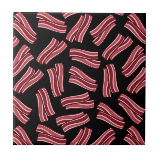 Bacon Strips Patroon Tegeltje (Voorkant)