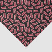 Bacon Strips Patroon Tissuepapier (Detail)