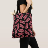 Bacon Strips Patroon Tote Bag (Dichtbij)