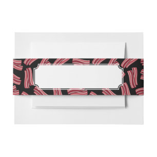 Bacon Strips Patroon Uitnodigingen Wikkel