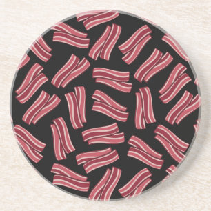 Bacon Strips Patroon Zandsteen Onderzetter